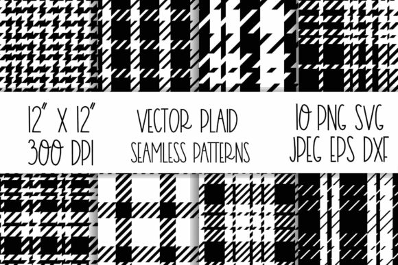 Download Black and White Buffalo Plaid Christmas - Christmas Collection