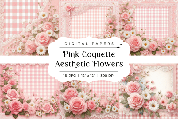 Download Pink Coquette Aesthetic Flowers Backgrou - Aesthetic flowers Collection