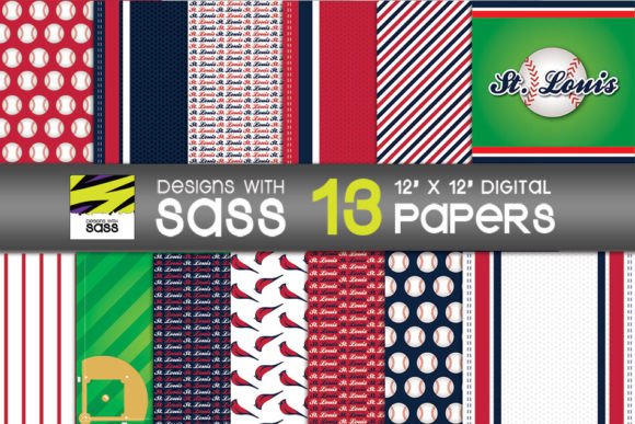 Download St. Louis Baseball Patterns JPG - Premium Resources