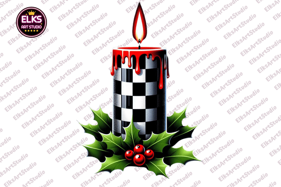 Download Black &amp; White Plaid Christmas Clipart - Christmas Collection