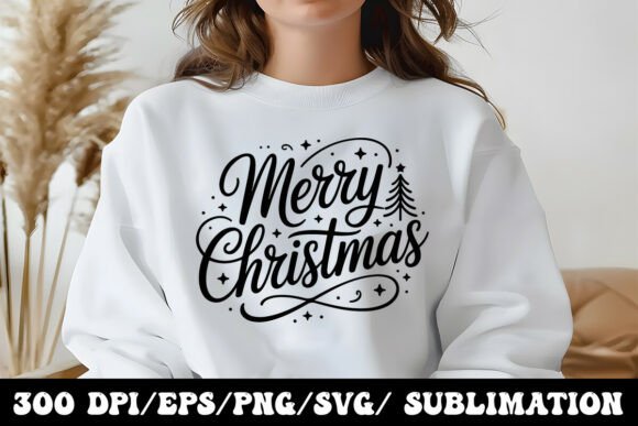 Download Black and White Merry Christmas Script - Christmas Collection