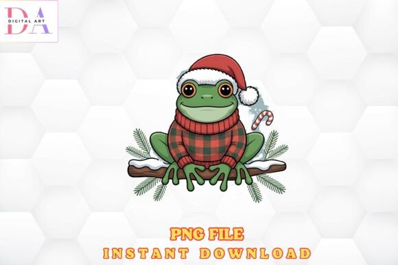 Download Christmas Frog in Sweater PNG - Christmas Collection
