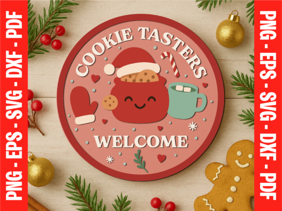 Download Christmas Cookie Tasters Welcome Sign - Christmas Collection