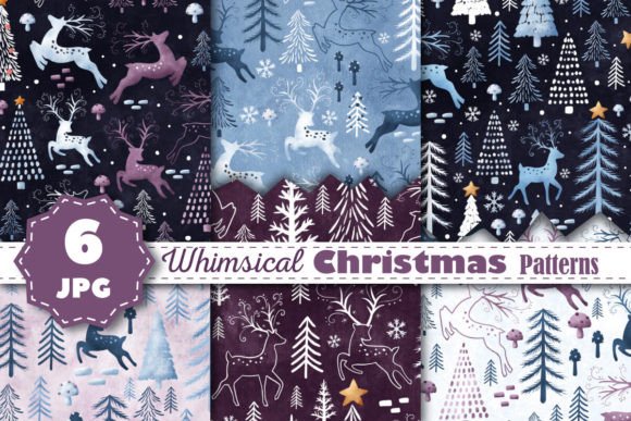 Download Whimsical Christmas Patterns - Christmas Collection