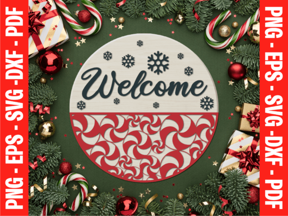 Download Christmas Door Welcome Sign SVG - Christmas Collection