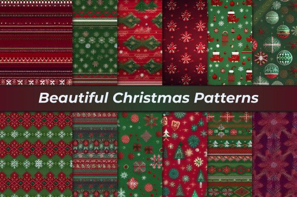 Download Beautiful Christmas Patterns - Christmas Collection