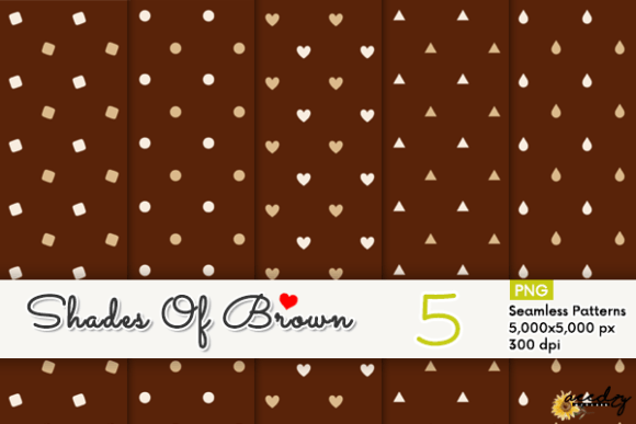 Download Shades of Brown Patterns Set - Brown patterns Collection