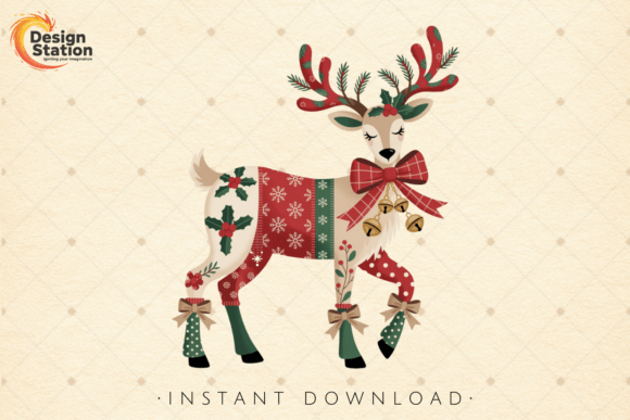 Download Elegant Winter Christmas Reindeer PNG - Christmas Collection