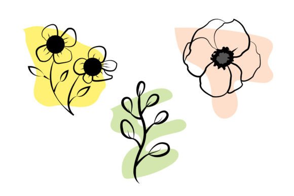 Download Aesthetic Flowers Outline Icon - Aesthetic flowers Collection