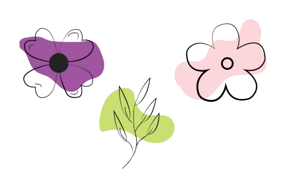 Download Aesthetic Flowers Outline Vector Icon - Aesthetic flowers Collection