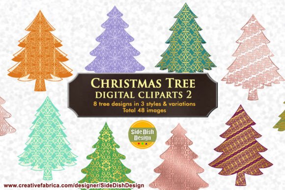 Download Christmas Trees Digital Cliparts 2 - Christmas Collection