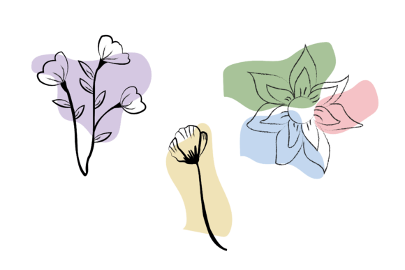 Download Aesthetic Flowers Plants Outline Icon - Aesthetic flowers Collection