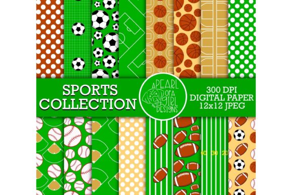 Download Sports Collection Digital Paper - Premium Resources