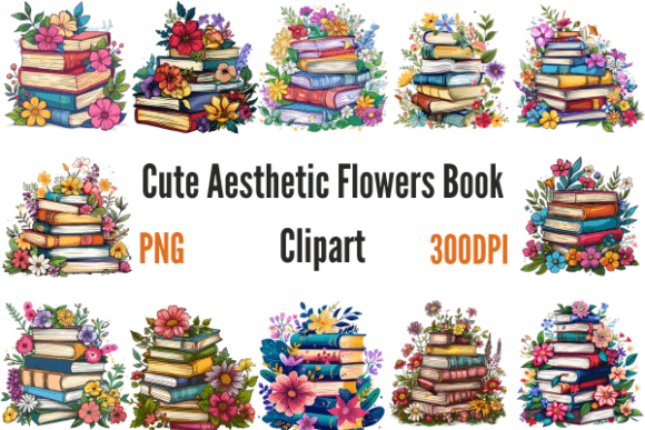 Download Cute Aesthetic Flowers Book Clipart - Aesthetic flowers Collection