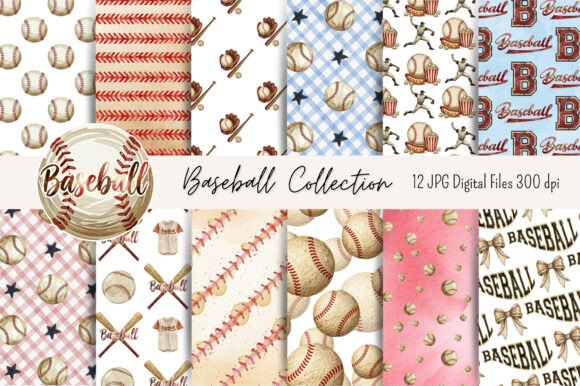 Download Baseball Collection Digital Paper - Premium Bundle