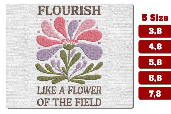 Download Flourish Like a Flower of Field PES File - Premium Resources