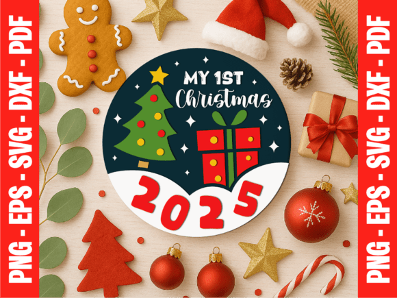 Download My First Christmas 2025 SVG - Christmas Collection